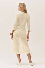 Silk Cashmere Heatwave Long Cardigan - Sandy Beige
