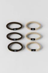 Untangled Hair Tie (6-Pack) - Beige/Espresso