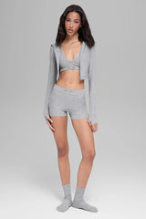 Alosoft Sincere Fitted Jacket - Athletic Heather Grey