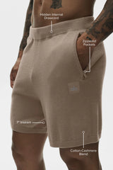 7" Cotton Cashmere Ever Soft Short - Gravel