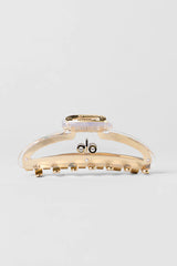 Acrylic Illusion Claw Clip - Clear/Brushed Gold