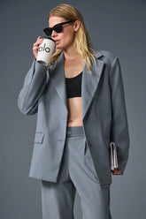 First-Class Blazer - Steel Grey