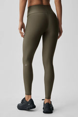 High-Waist Airlift Legging - Olive Tree
