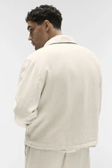 Linen Days Full Zip Jacket - Bone