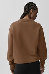 Accolade Crew Neck Pullover - Sun Kissed Brown