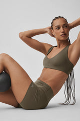 ALO Softsculpt Base Bra - Olive Tree