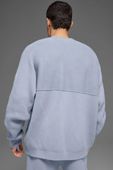 Domain Shift Rib Knit Sweater Crew - Winter Frost