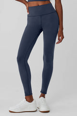 Airbrush Winter Warm High-Waist Nocturne Legging - Navy