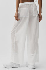 Ripstop Electric Straight Leg Pant - White