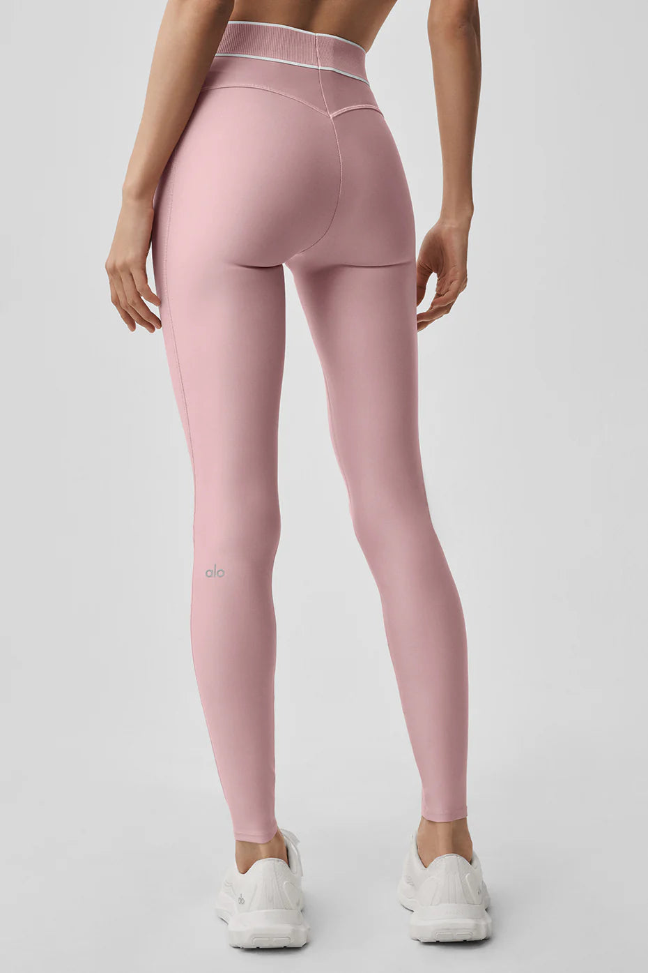 Airlift High-Waist Alignment Legging - Vintage Pink/White