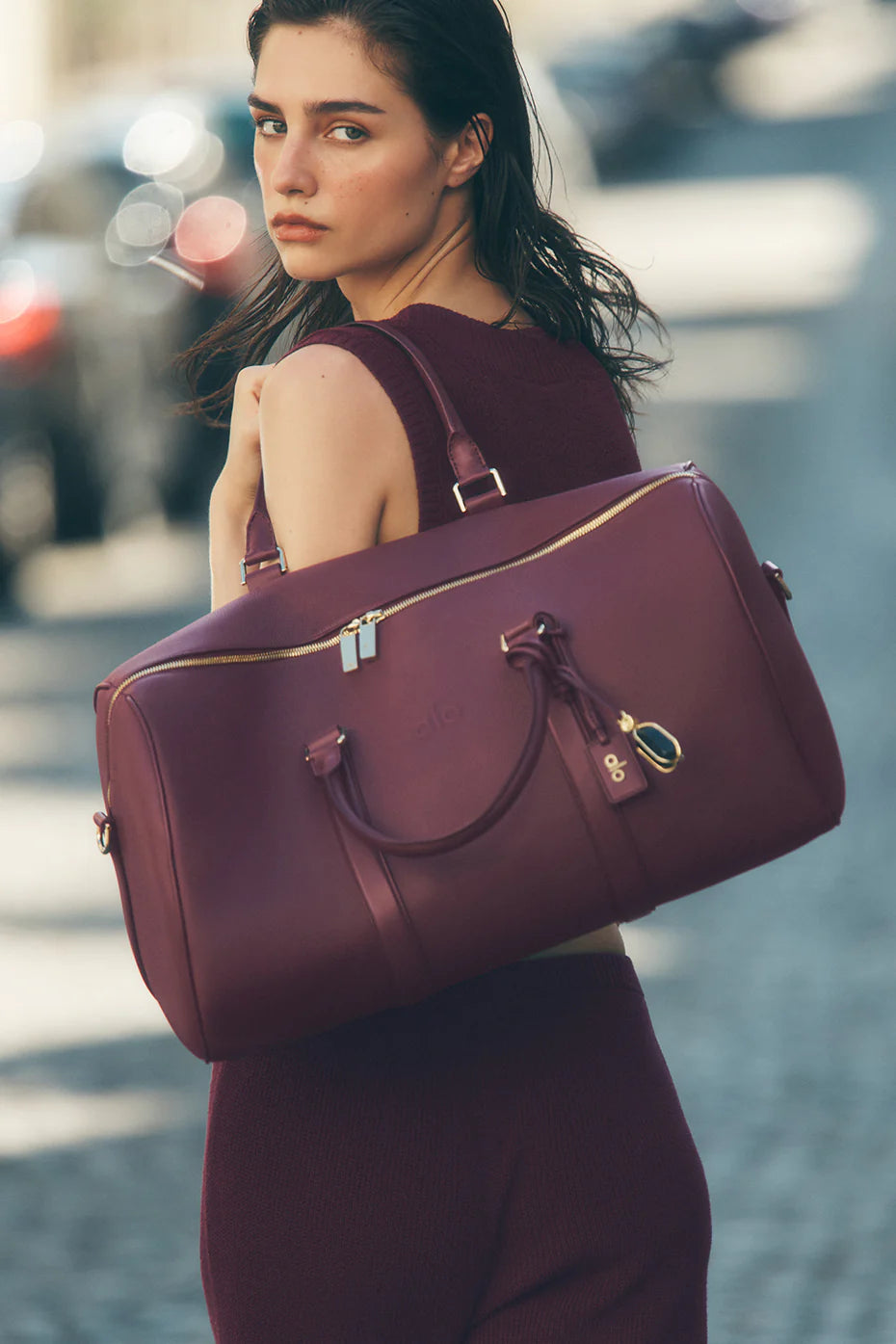 ALO Voyage Duffle - Bordeaux Leather