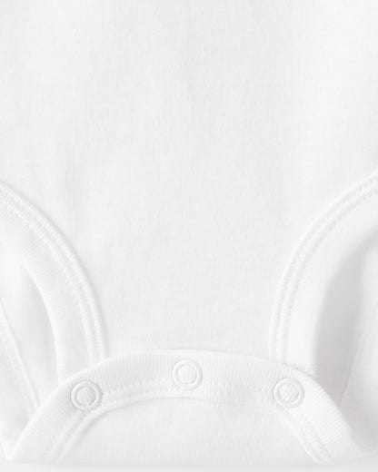 Baby 4-Pack Long-Sleeve Bodysuits - White