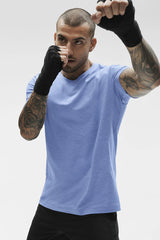 Conquer Reform Crewneck Short Sleeve - Provence Blue Heather
