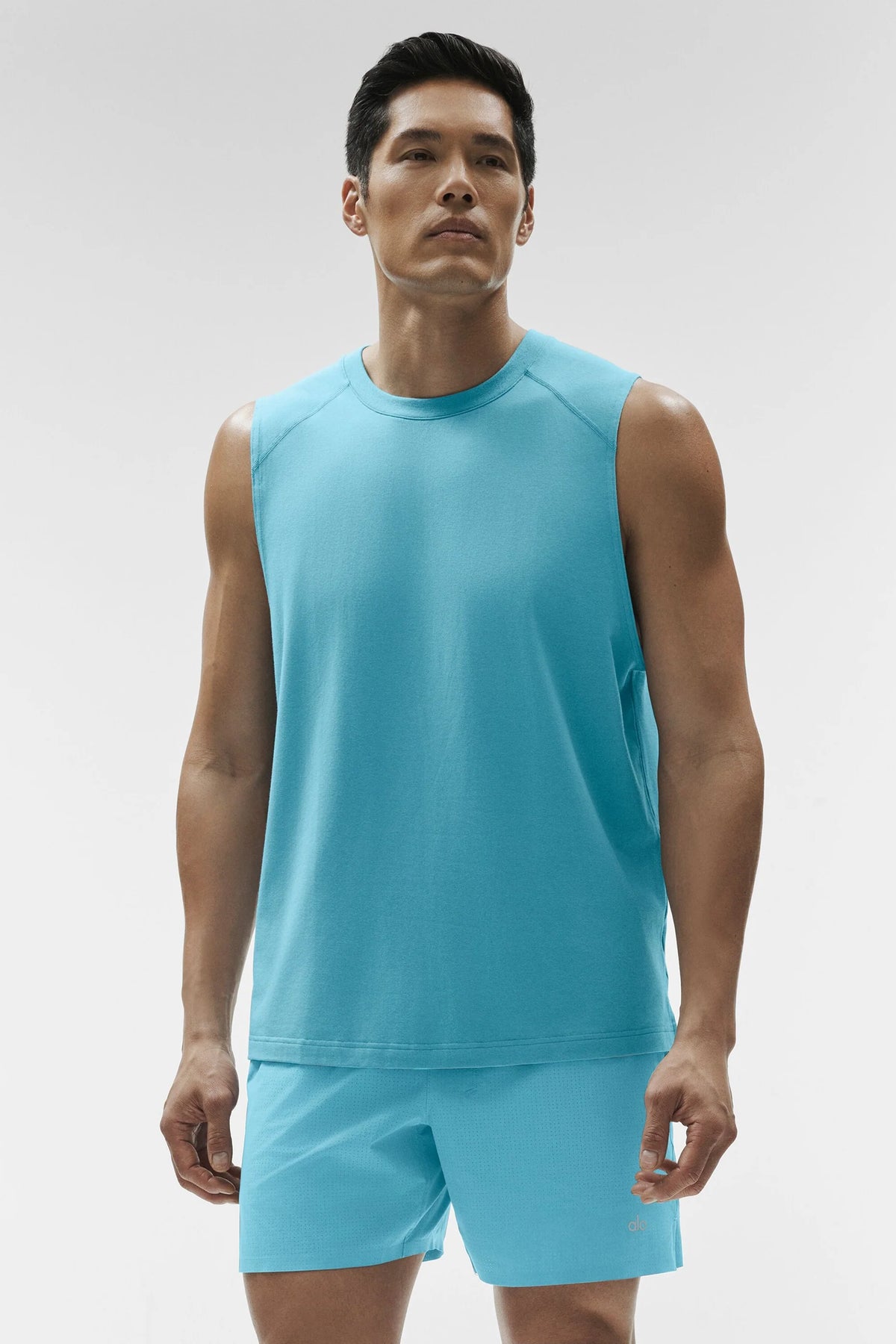 ALO Vapor Muscle Tank - Blue Breeze