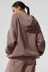 Scholar Hooded Sweater - Mushroom Heather