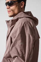 Vantage Nylon Ripstop Track Jacket - Mushroom