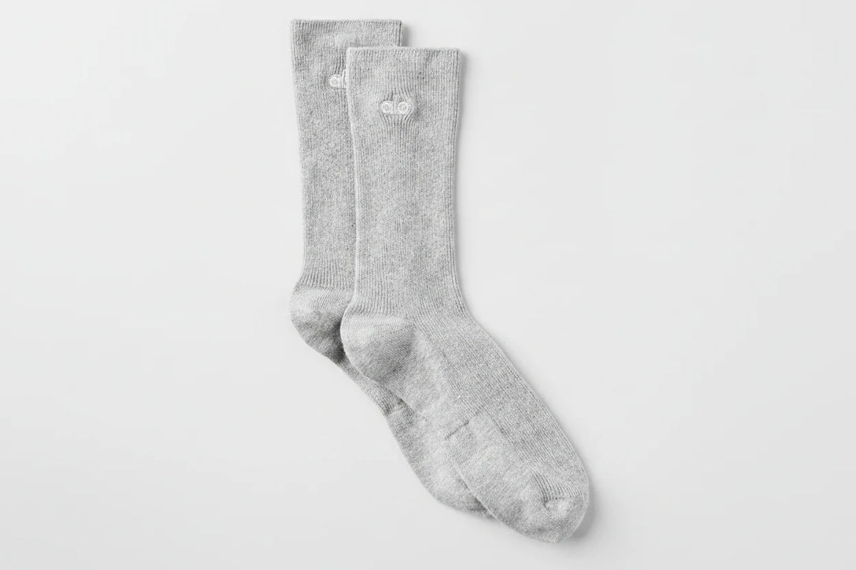 Unisex Half-Crew Understated Sock - Athletic Heather Grey