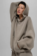 Scholar Hooded Sweater - Light Cocoa