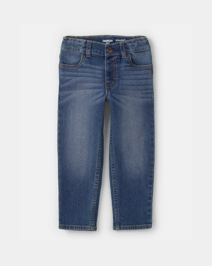 Toddler Neutral Dark Wash Straight-Leg Jeans