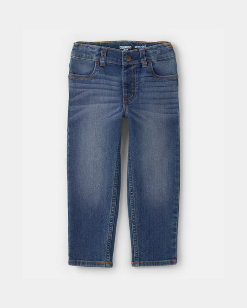 Toddler Neutral Dark Wash Straight-Leg Jeans