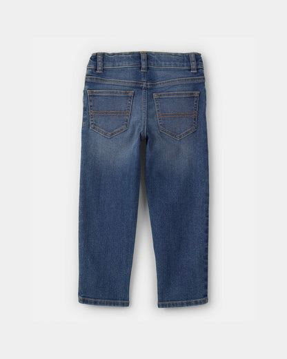 Toddler Neutral Dark Wash Straight-Leg Jeans