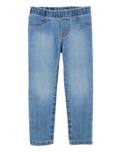 Toddler Girl Medium Wash Elastic-Waist Jeggings