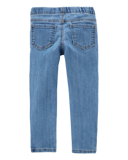 Toddler Girl Medium Wash Elastic-Waist Jeggings
