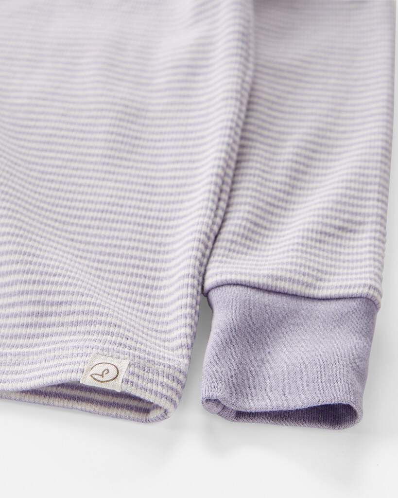 Toddler Girl Striped Organic Cotton Pajamas Set