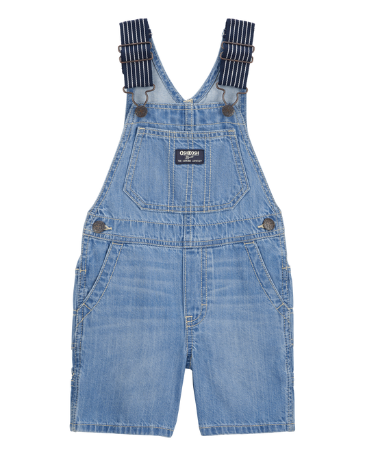 Toddler Denim Shortalls - Blue