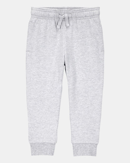 Toddler Boy Pull-On Drawstring Joggers - Grey