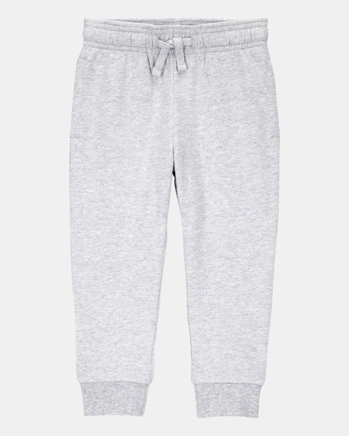 Toddler Boy Pull-On Drawstring Joggers - Grey