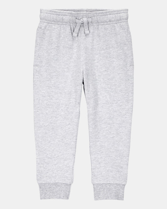 Toddler Boy Pull-On Drawstring Joggers - Grey