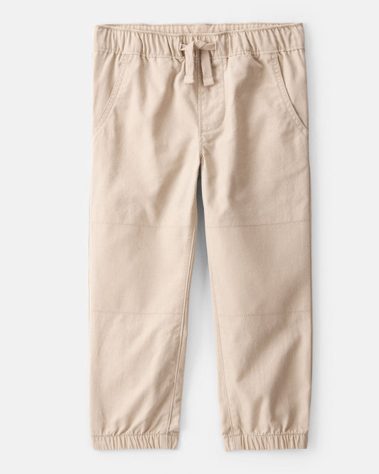Toddler Boy  Cotton Everyday Pull-On Jogger - Khaki