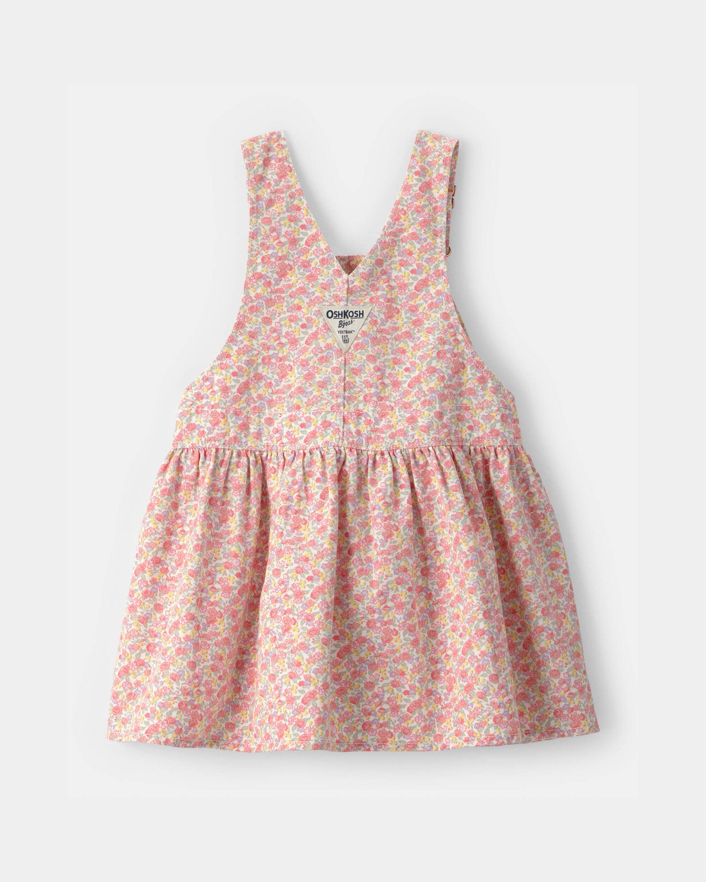 Toddler Girl Floral Heart Pocket Skirtall - Pink