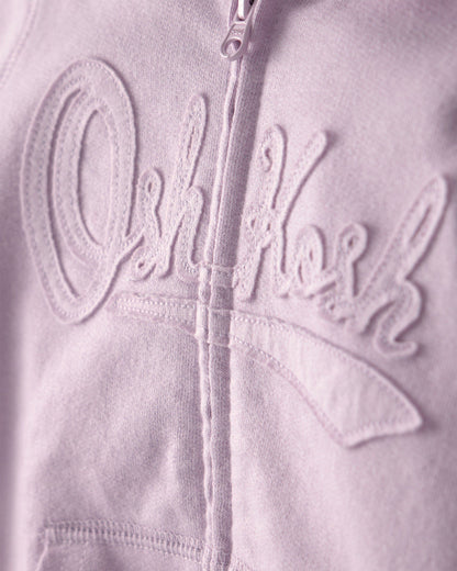 Toddler Girl OshKosh Logo Zip-Up Hoodie - Purple