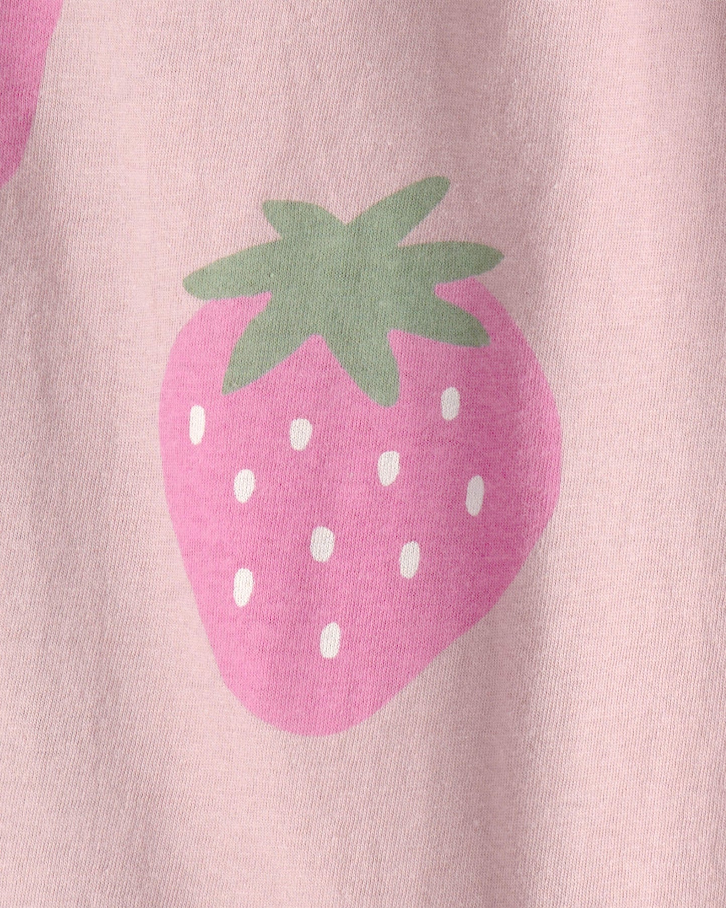 Toddler Girl Strawberry Relaxed Top - Pink
