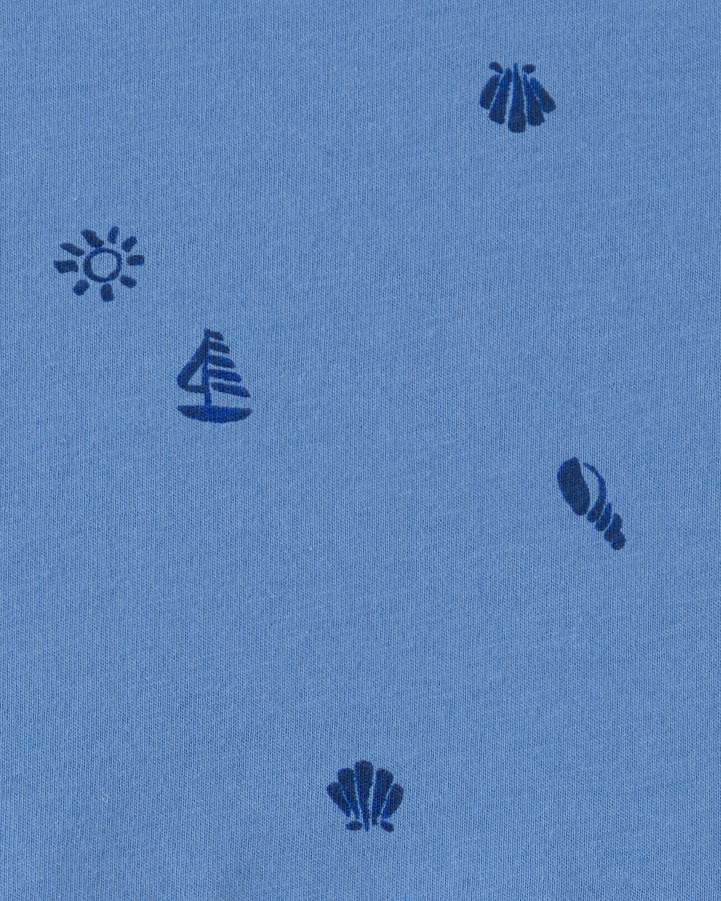 Toddler Girl Seashell Short-Sleeve Dress - Blue