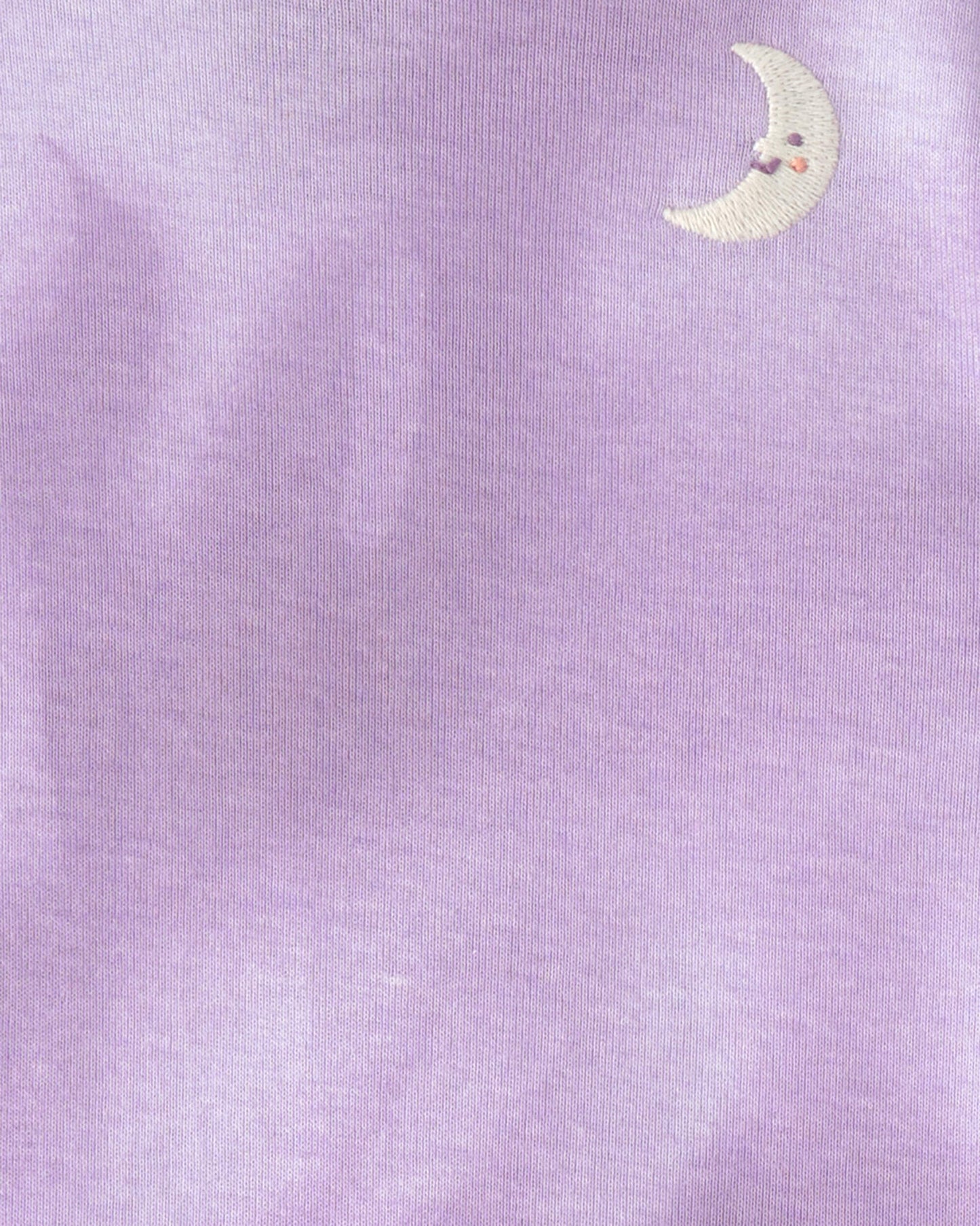 Toddler Girl Space Constellation Tie-Dye 100% Cotton Snug Fit 4-Piece Pajama Set - Purple