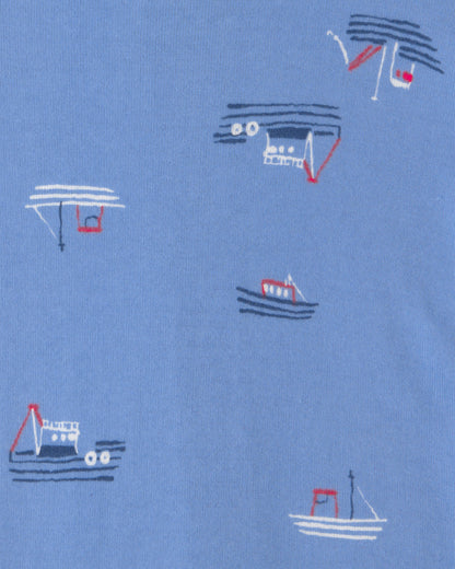 Toddler Boy 2-Pack Boat Snug Fit 1-Piece Pajama - Blue