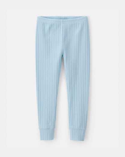 Toddler Boy Rib Snug Fit 2-Piece Pajama Set - Blue