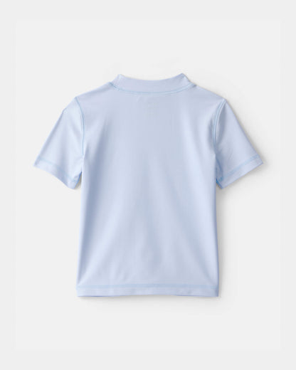 Toddler Boy Whale Short-Sleeve Rashguard - Blue