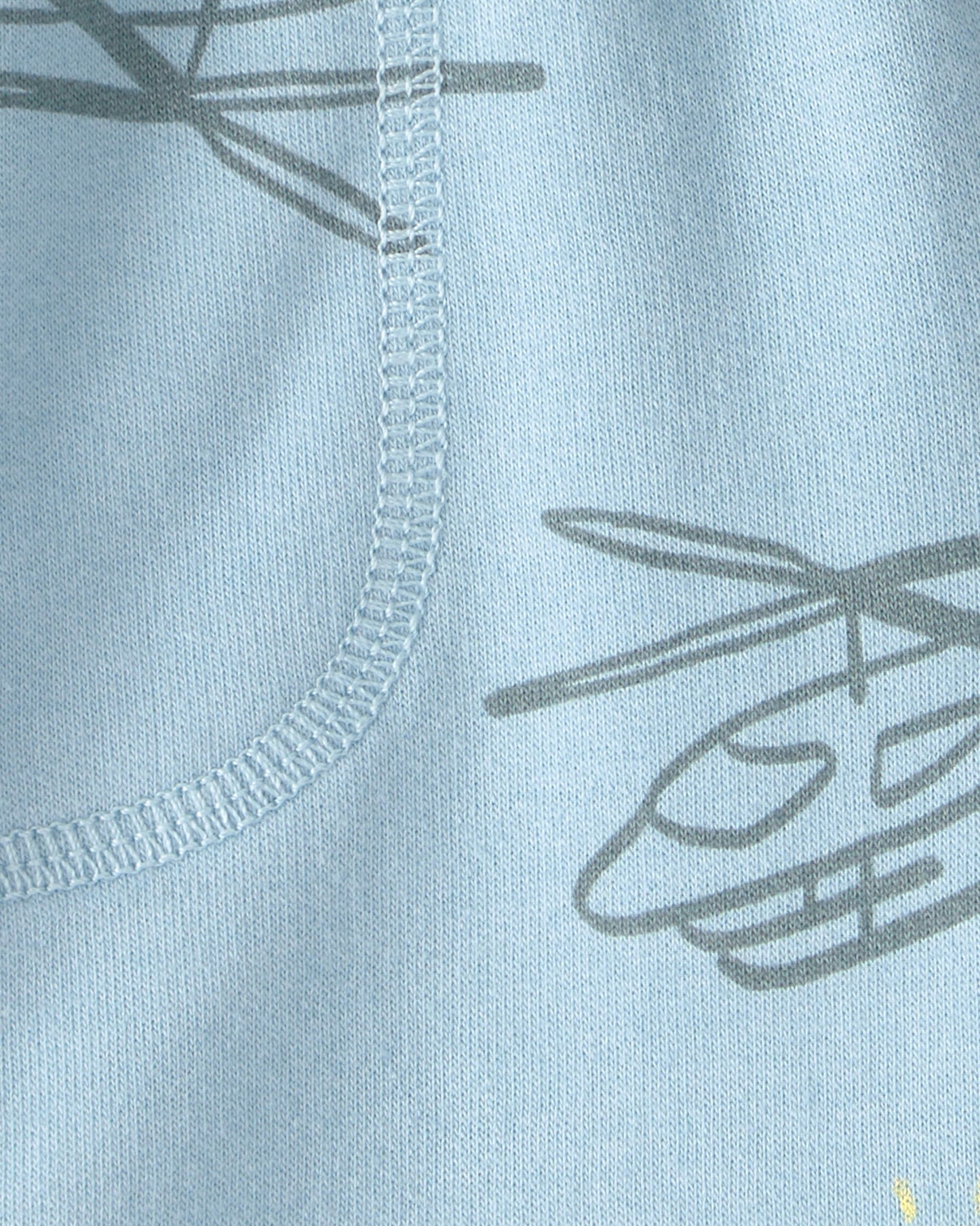 Toddler Boy Helicopter French Terry Shorts - Blue