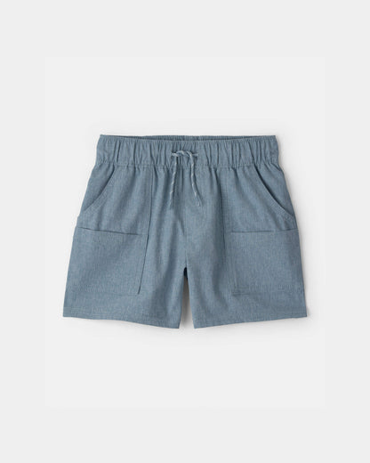 Toddler Boy Woven Pocket Shorts - Blue