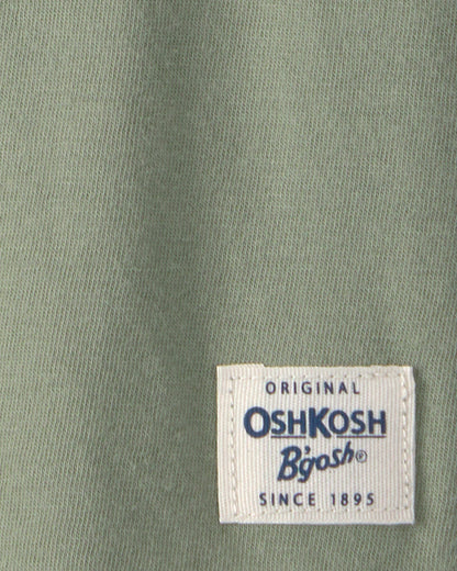 Toddler Boy Short-Sleeve Henley T-Shirt - Olive
