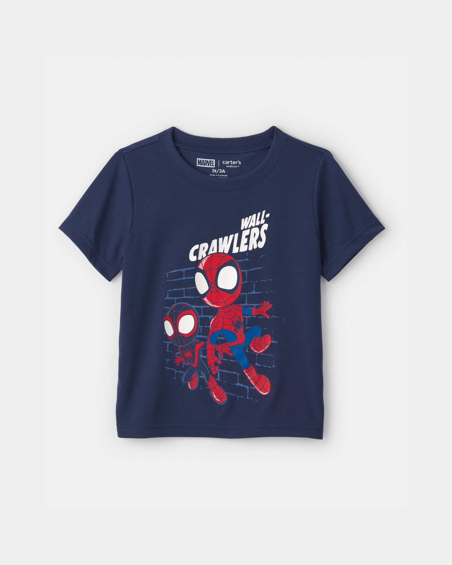 Toddler Boy 2-Piece ©Marvel Spider-Man Short-Sleeve Pajama Set - Blue/Grey