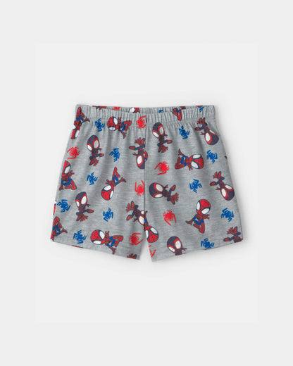 Toddler Boy 2-Piece ©Marvel Spider-Man Short-Sleeve Pajama Set - Blue/Grey