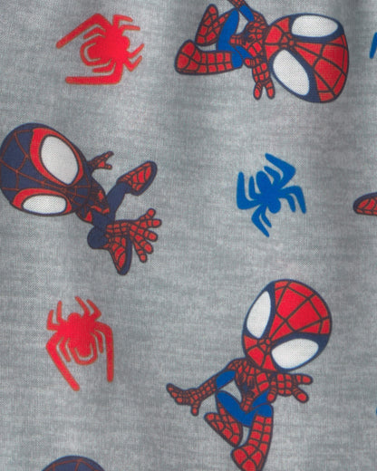 Toddler Boy 2-Piece ©Marvel Spider-Man Short-Sleeve Pajama Set - Blue/Grey