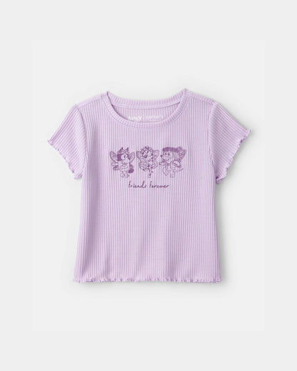 Toddler Girl 2-Piece Bluey™ Short-Sleeve Pajama Set - Purple