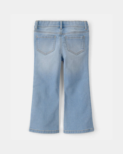 Toddler Girl Denim Flare Jeans - Light Blue