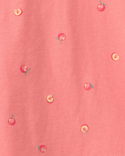 Toddler Girl Peaches Relaxed Top - Orange